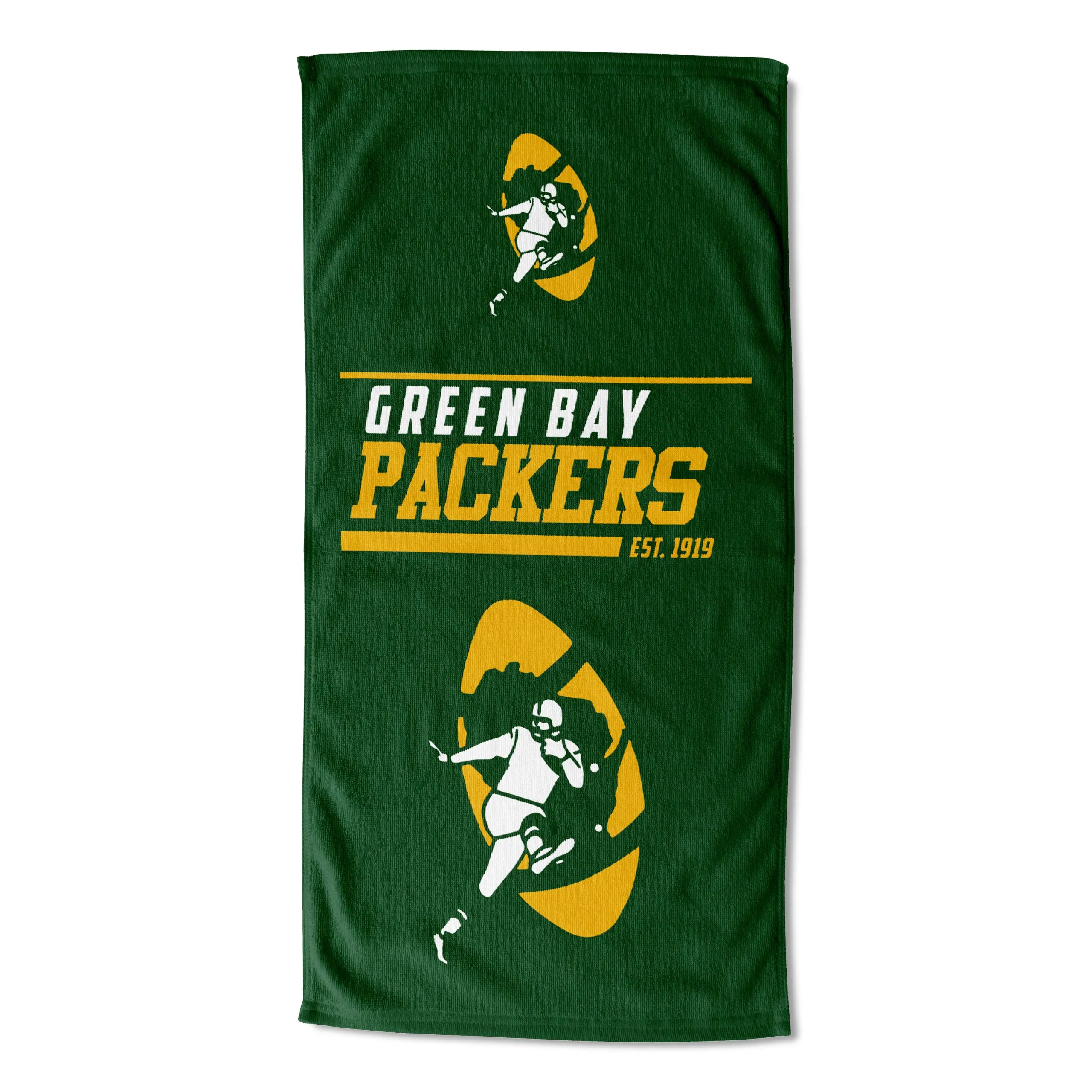 NFL Green Bay Packers 40 Yard Dash Legacy Beach Towel 30x60 Inches