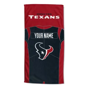 NFL Houston Texans Jersey Personalized Beach Towel 30x60 Inches