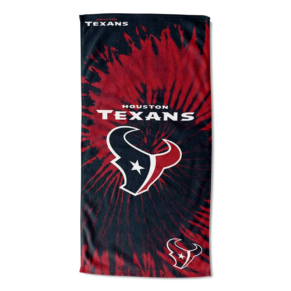 NFL Houston Texans Psychedelic Beach Towel 30x60 Inches