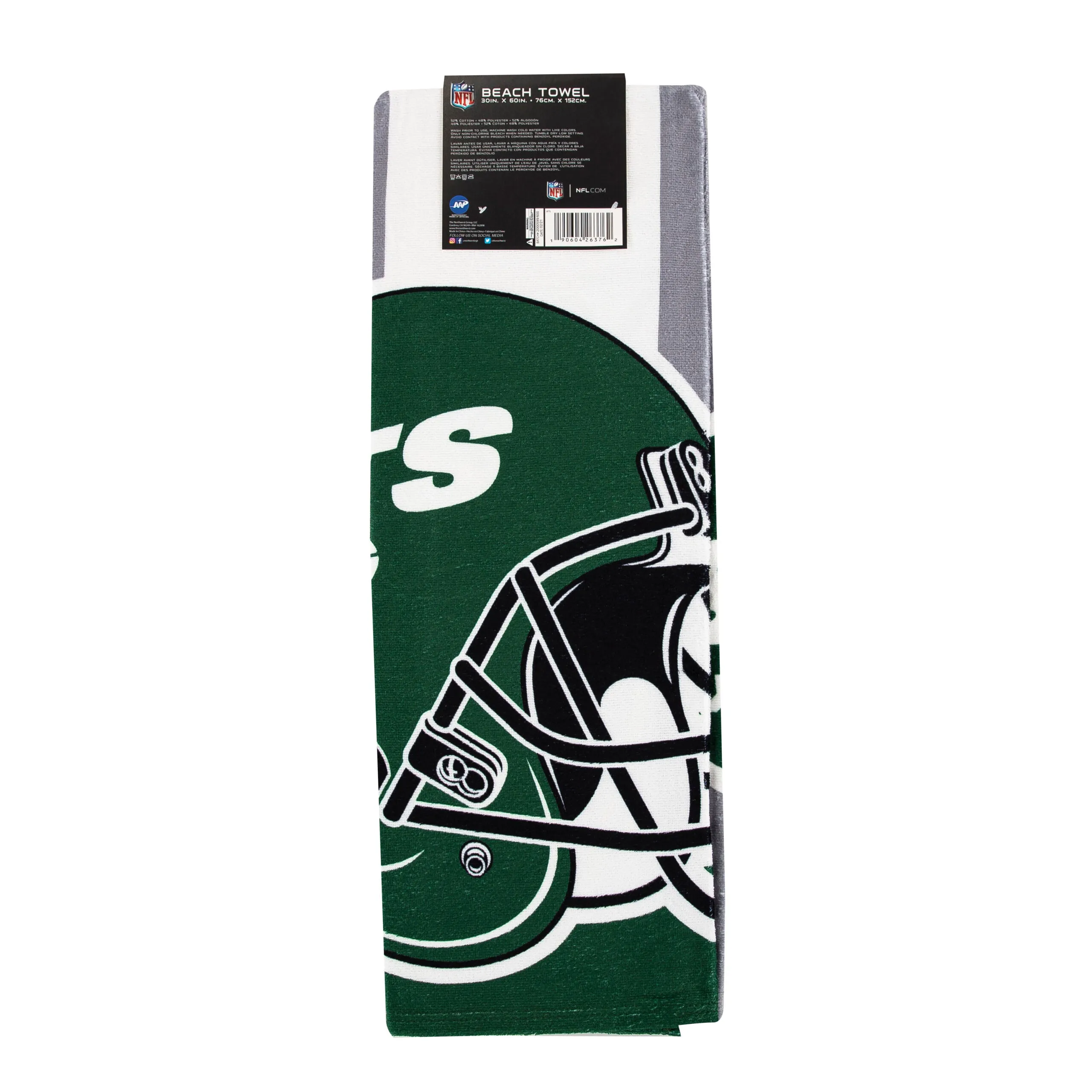 NFL New York Jets Zone Read Beach Towel 30X60 Inches