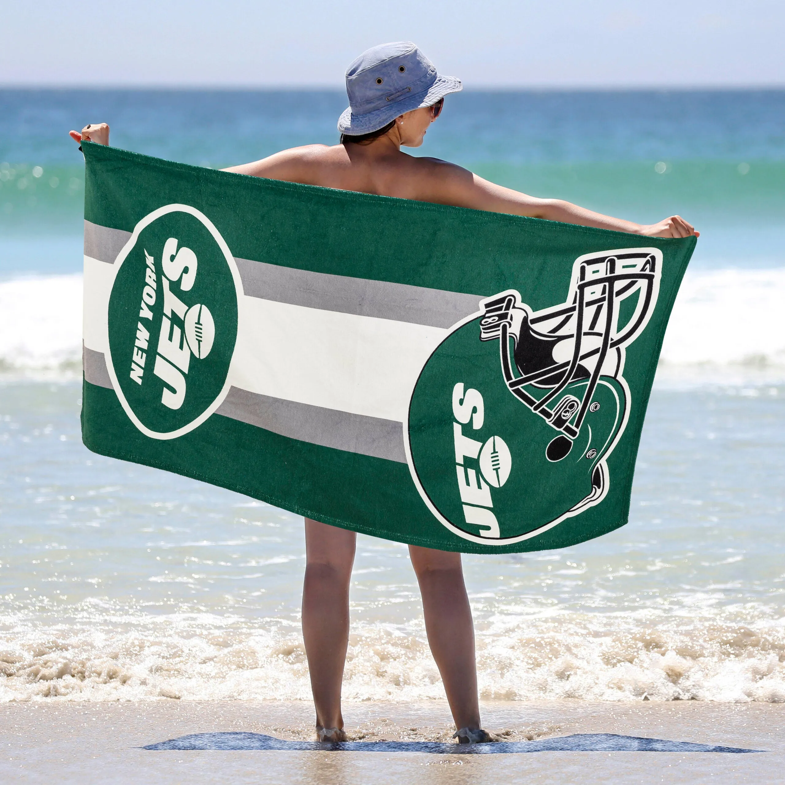 NFL New York Jets Zone Read Beach Towel 30X60 Inches