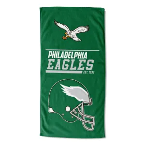 NFL Philadelphia Eagles 40 Yard Dash Legacy Beach Towel 30x60 Inches