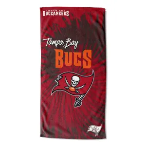 NFL Tampa Bay Buccaneers Psychedelic Beach Towel 30x60 Inches