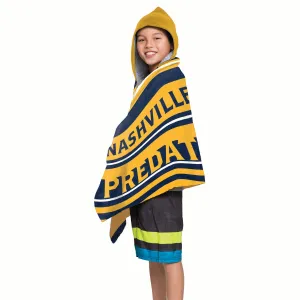 NHL Nashville Predators Youth Hooded Beach Towel 21 x 51 Inches