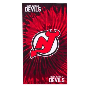 NHL New Jersey Devils Pyschedelic Beach Towel 30x60 Inches