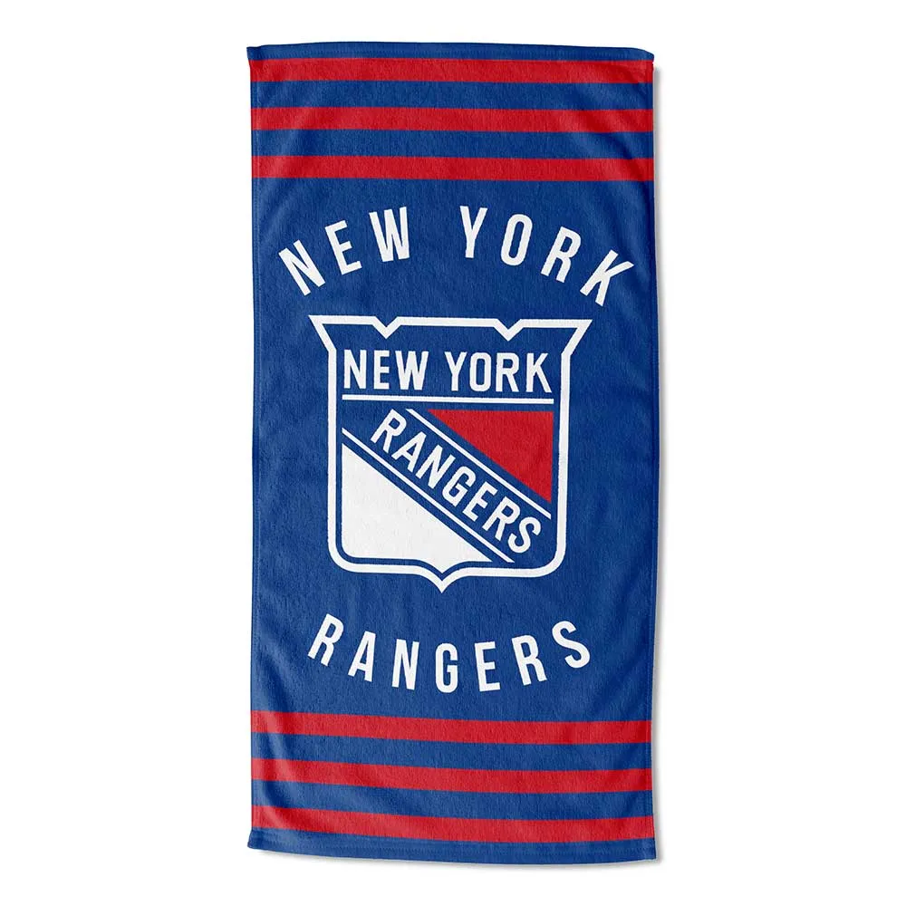 NHL New York Rangers Stripes Beach Towel 30x60 Inches