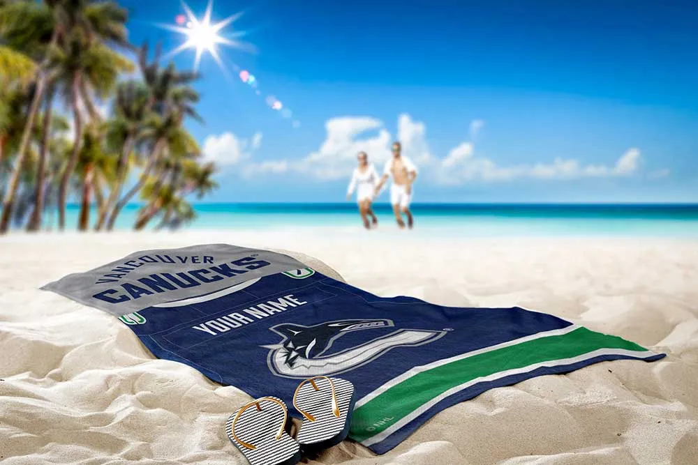 NHL Vancouver Canucks Beach Towel 30x60 Inches