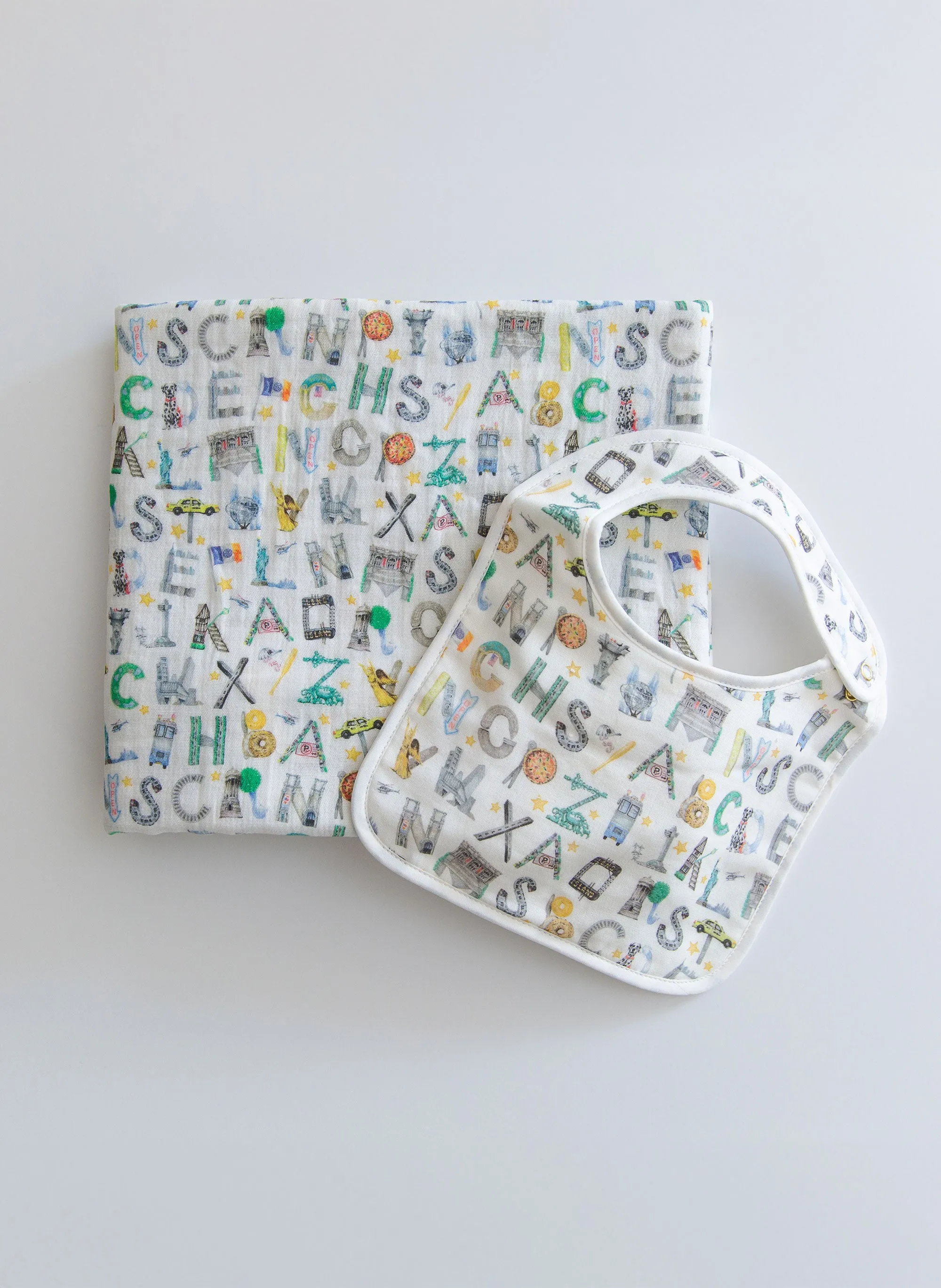 NYC Alphabet Soup Bib