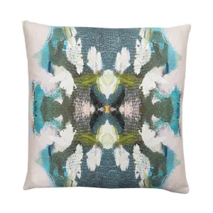 Peacock Blue 22x22 Pillow