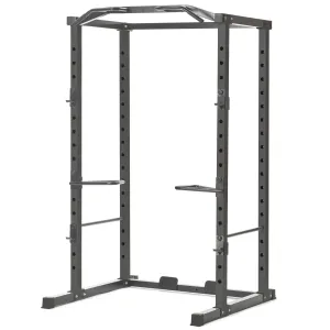 PRCTZ Adjustable Power Cage, 1000 lb. Capacity, Weight Lift Cage with Pull Up Bar, Dip Station, J-Hooks, and Squat Rack