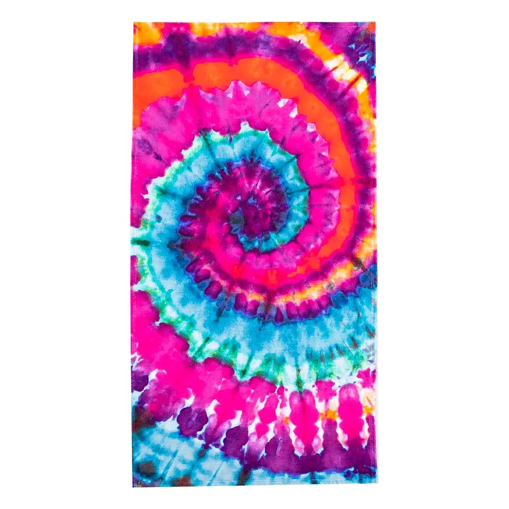 Psychedelic Tie Dye Beach Towel 30x60 Inches