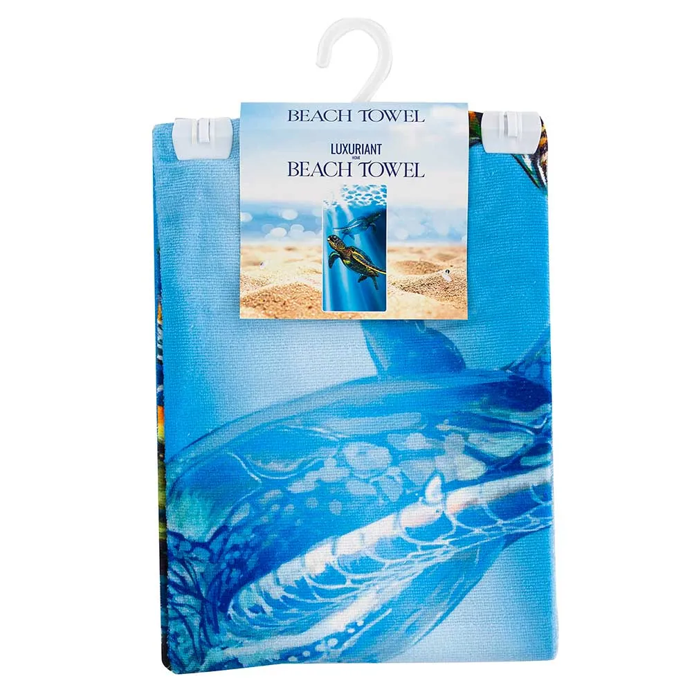 Sea Turtle Swim Beach Towel 30x60 Inches