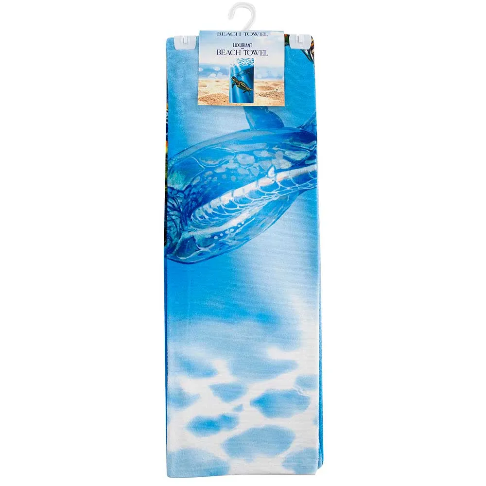 Sea Turtle Swim Beach Towel 30x60 Inches