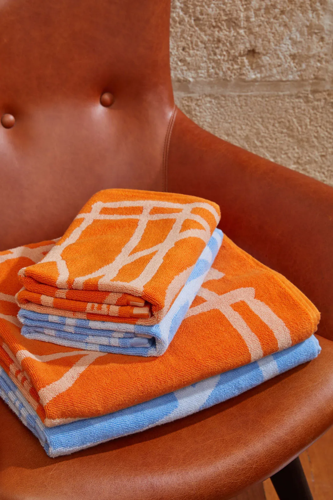 Speechless Orange Bath Towel