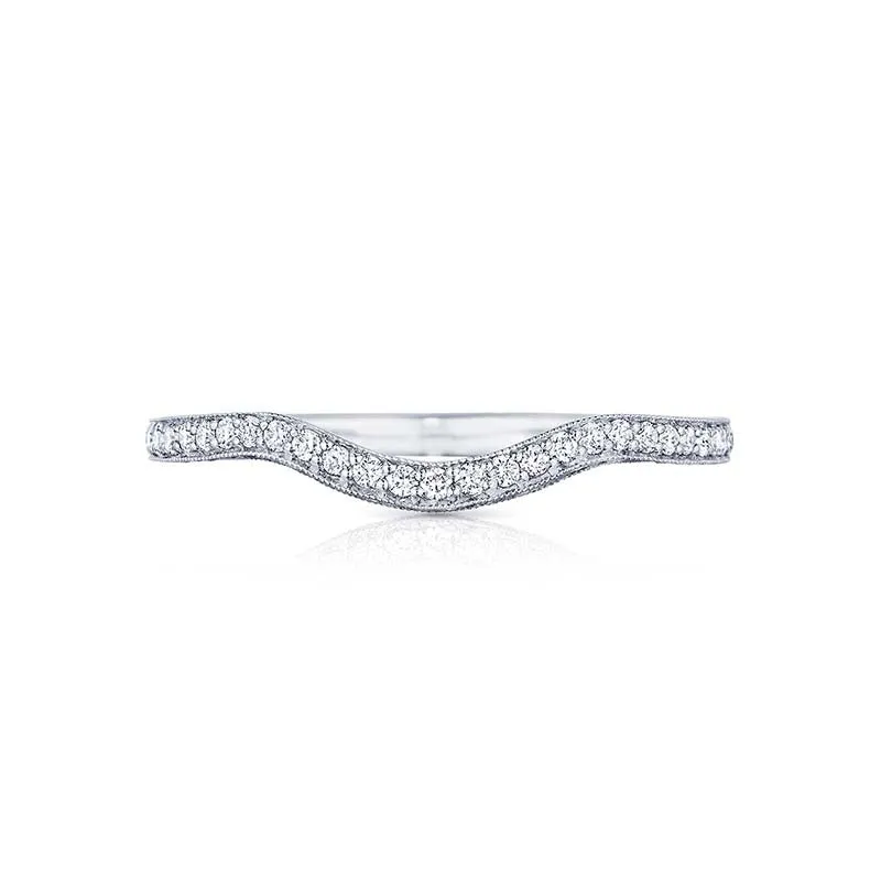 Tacori Platinum Classic Crescent Curved Wedding Band - HT2562B12