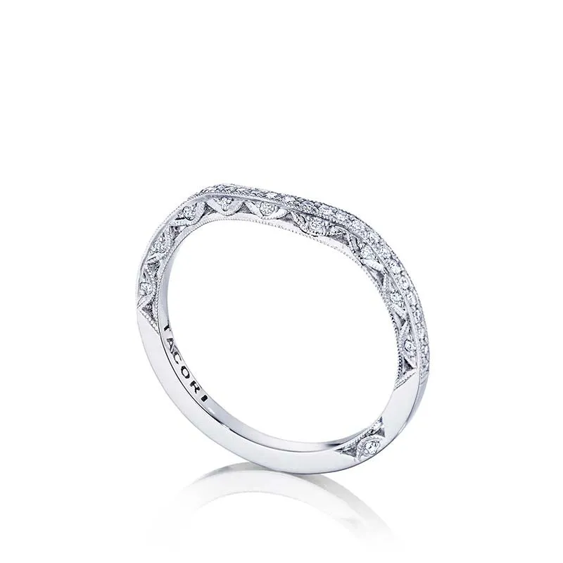 Tacori Platinum Classic Crescent Curved Wedding Band - HT2562B12