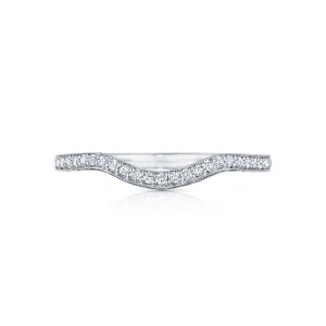 Tacori Platinum Classic Crescent Curved Wedding Band - HT2562B12