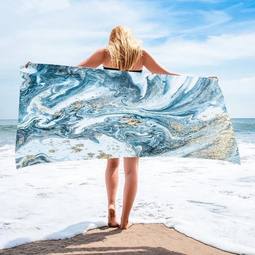 Tassel Water Color Beach Towels