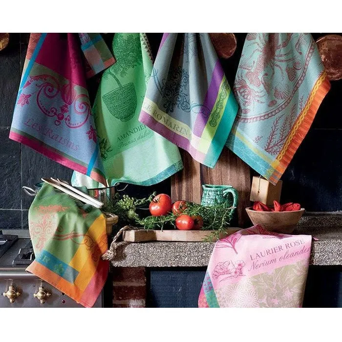 Tea Towel, Edible Flowers, Red