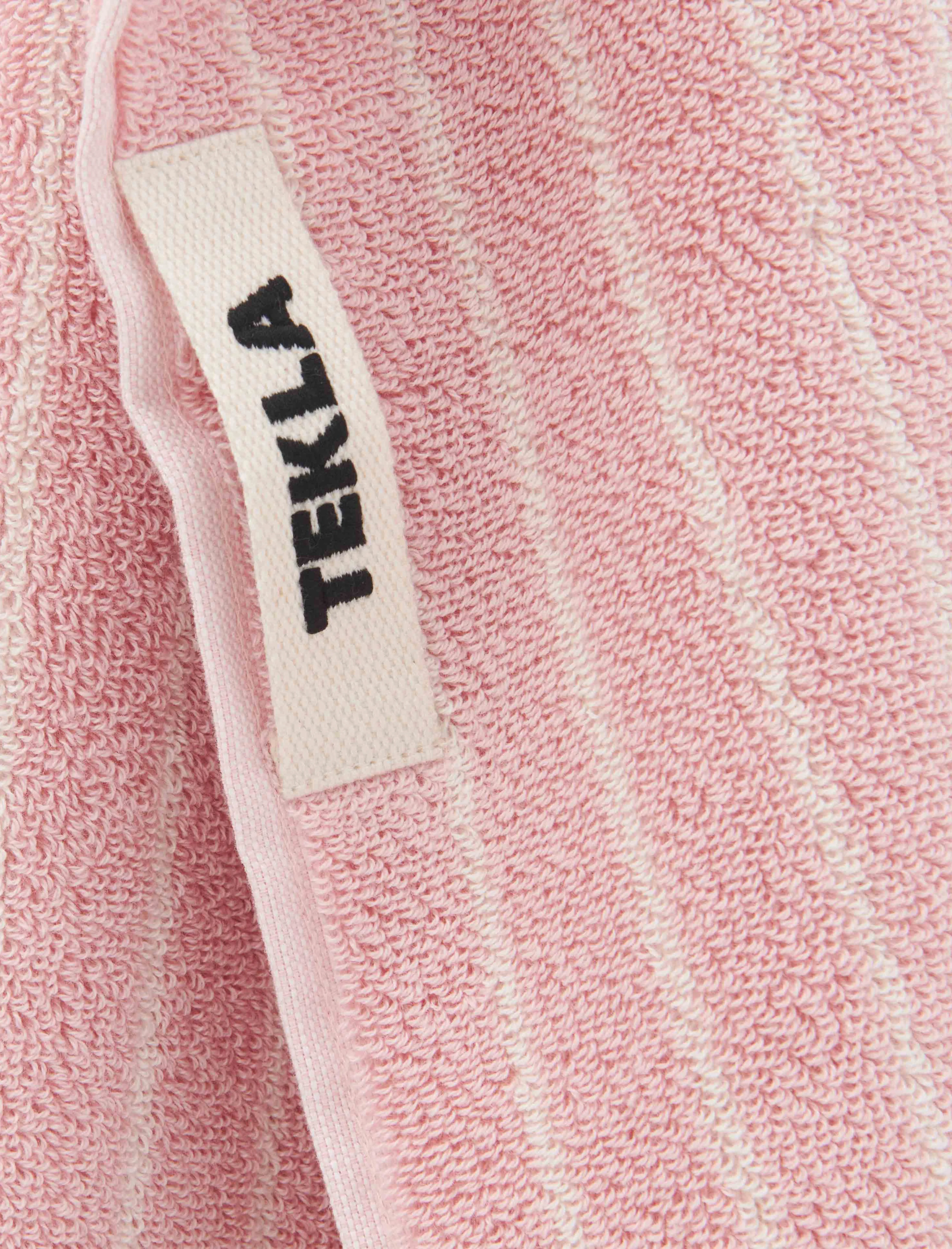 Terry Towel Shaded Pink Stripes