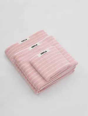 Terry Towel Shaded Pink Stripes