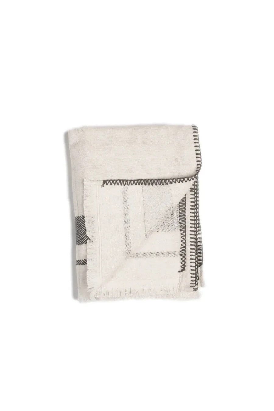 The Hawthorne Bath Towel | Natural / Grey