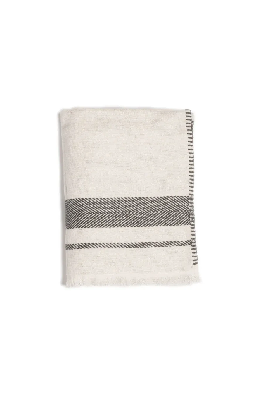 The Hawthorne Bath Towel | Natural / Grey