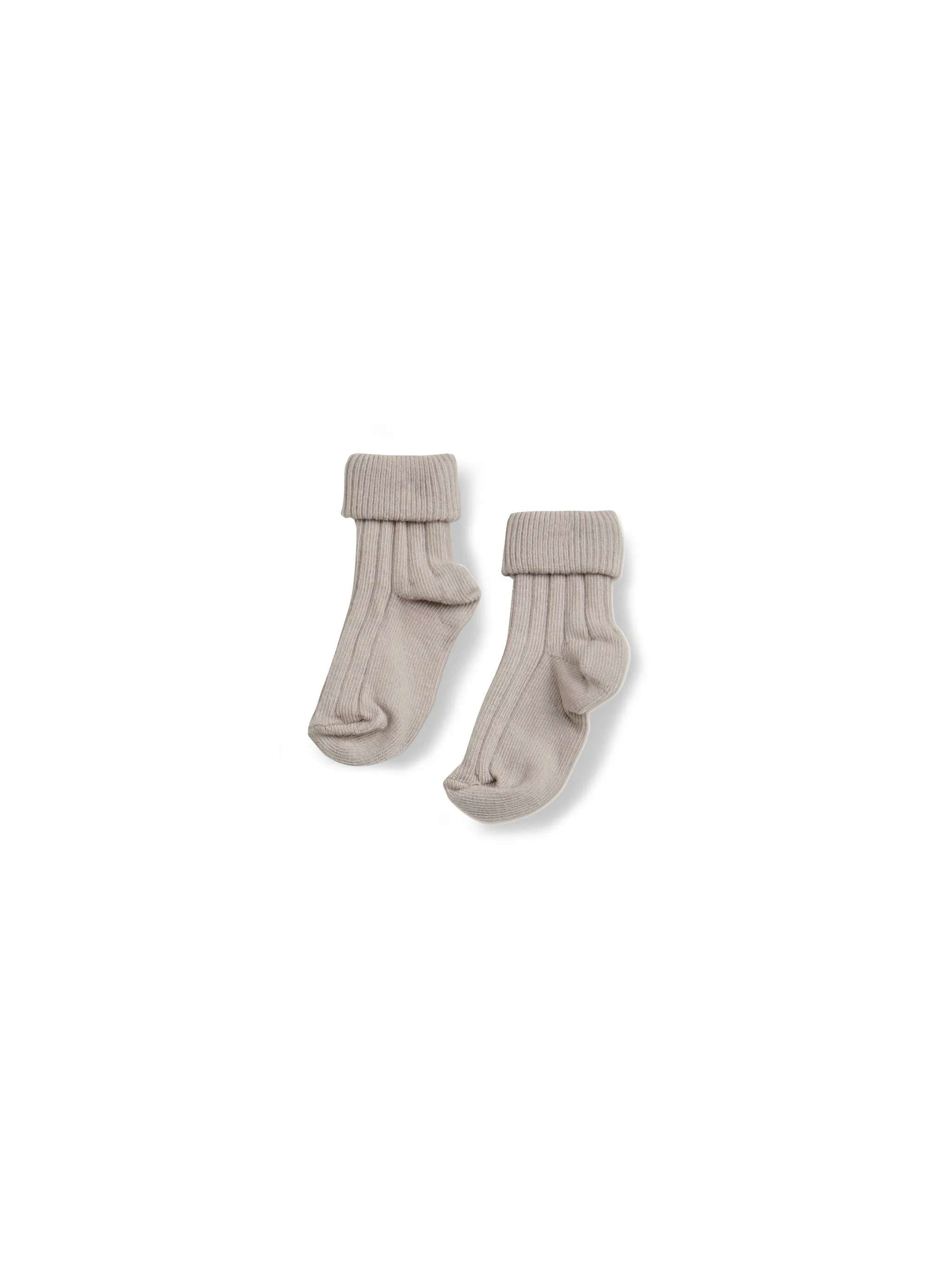 Turn Top Socks - Pale Taupe