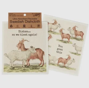 ‘You Goat This’ Swedish Dishcloth Set