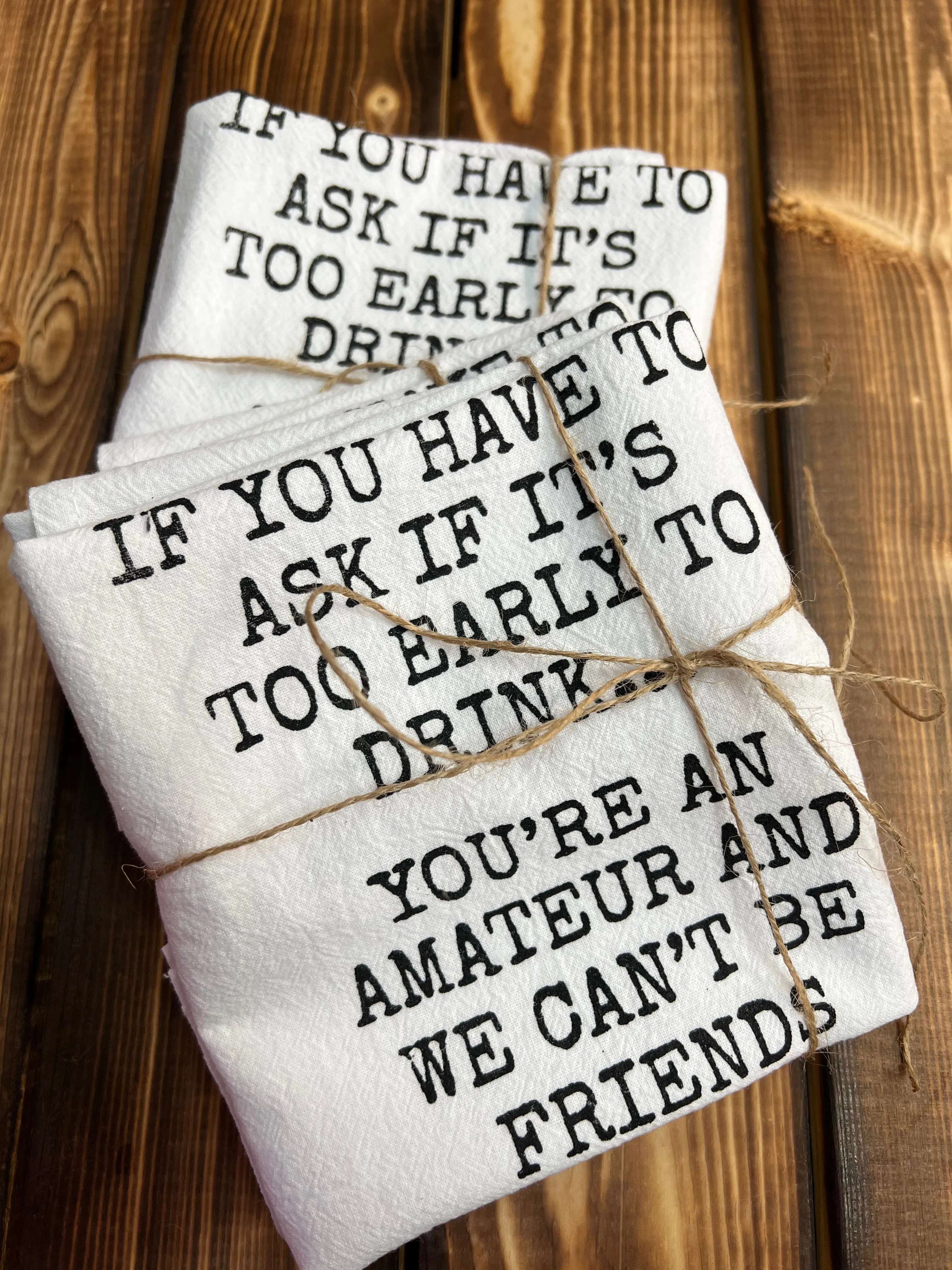 You're An Amateur Friends Tea Towel